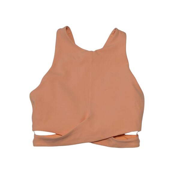 Athleta Conscious Crop Cutout Tank Top A-C Womens X-Small Orange Peach WOrkout - Picture 2 of 6